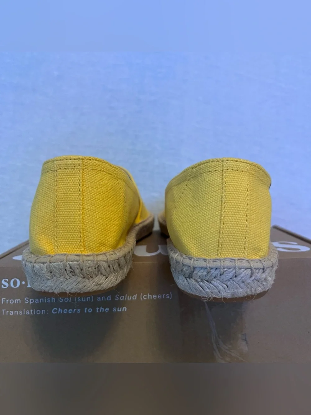 Soludos The Original Espadrille Girasol Yellow Canvas Slip-On Shoes